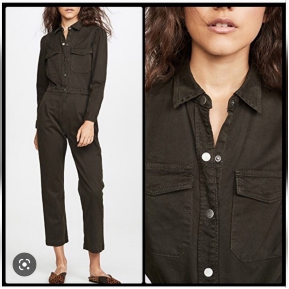DL1961 Freja Jumpsuit Womens Small Forester Green‎ Utility Boiler Suit Gorpcore - Picture 2 of 10